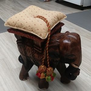 Beautiful wood carved elephany